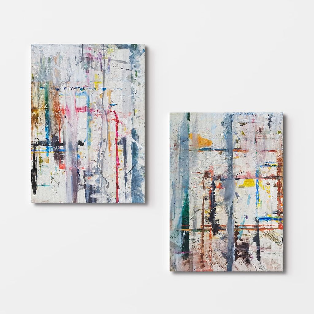 Falikép szett, 2 db, sokszínű, 50x70 cm - Butopêa termék 2. képe